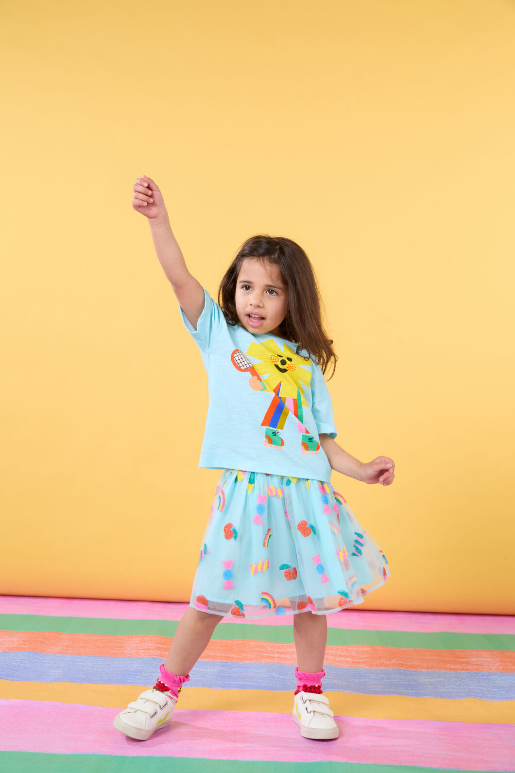 Gorman - Lollies Sequins Kids Skirt - blue