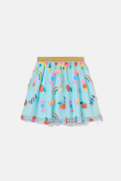 Gorman - Lollies Sequins Kids Skirt - blue
