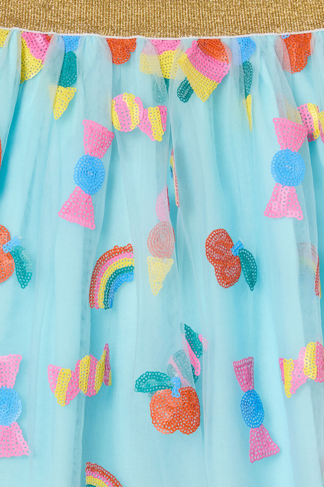 Gorman - Lollies Sequins Kids Skirt - blue