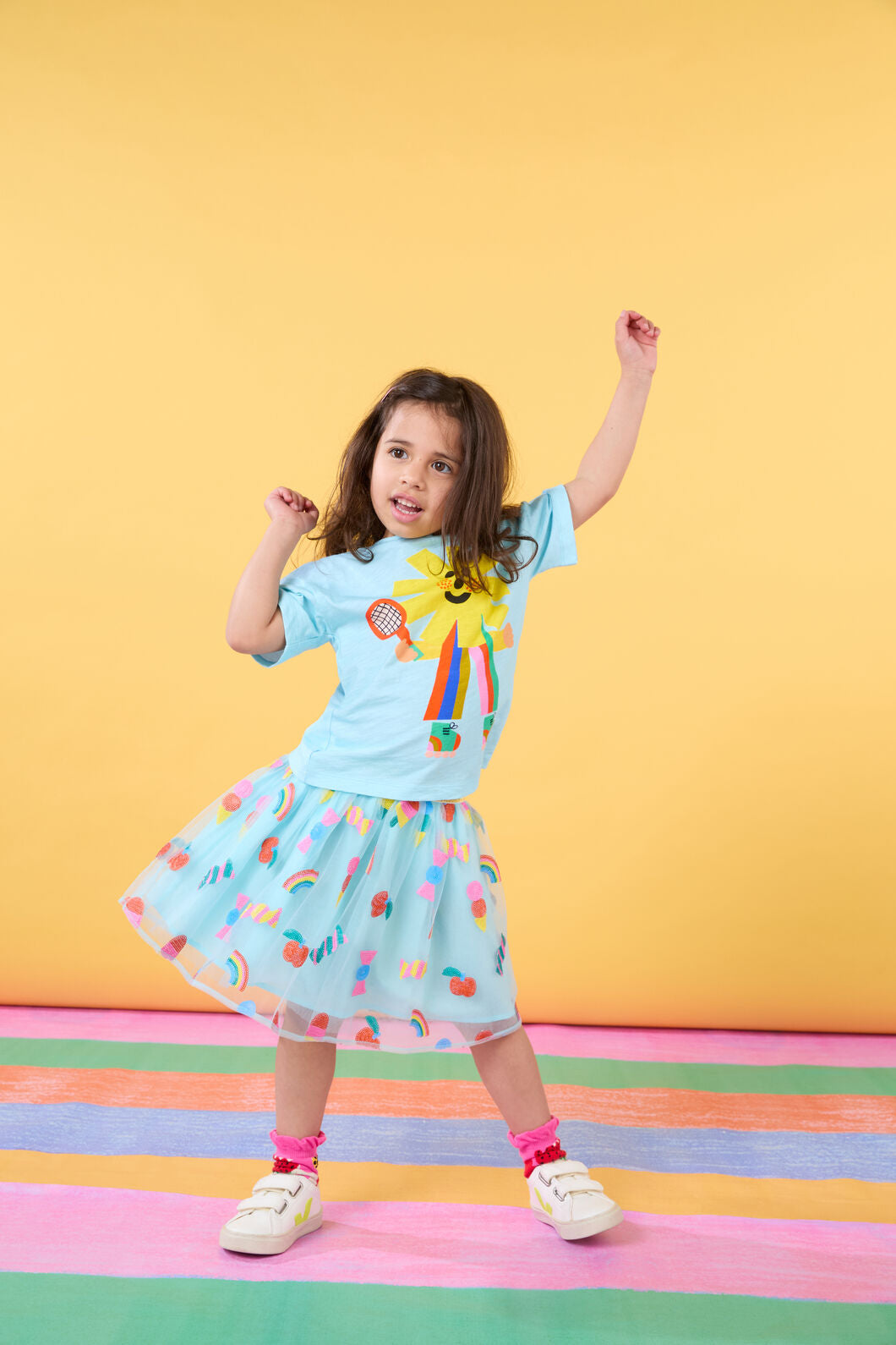 Gorman - Lollies Sequins Kids Skirt - blue