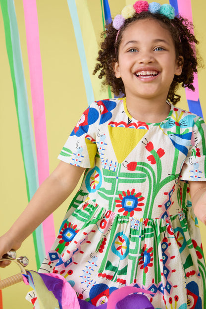 Gorman - Mini Hideout Kids Dress - cream