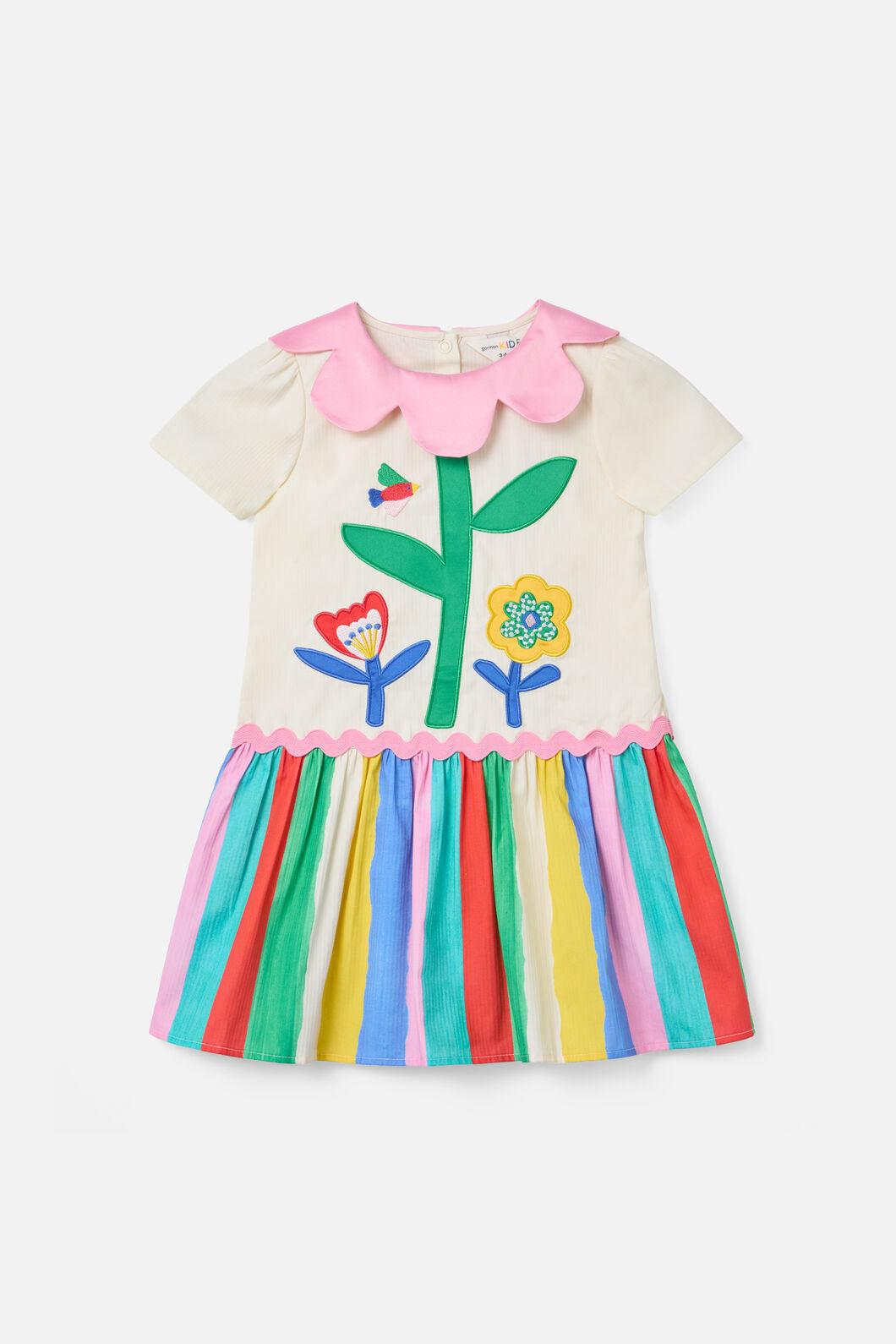 Gorman - Petal Neck Kids Party Dress - multi