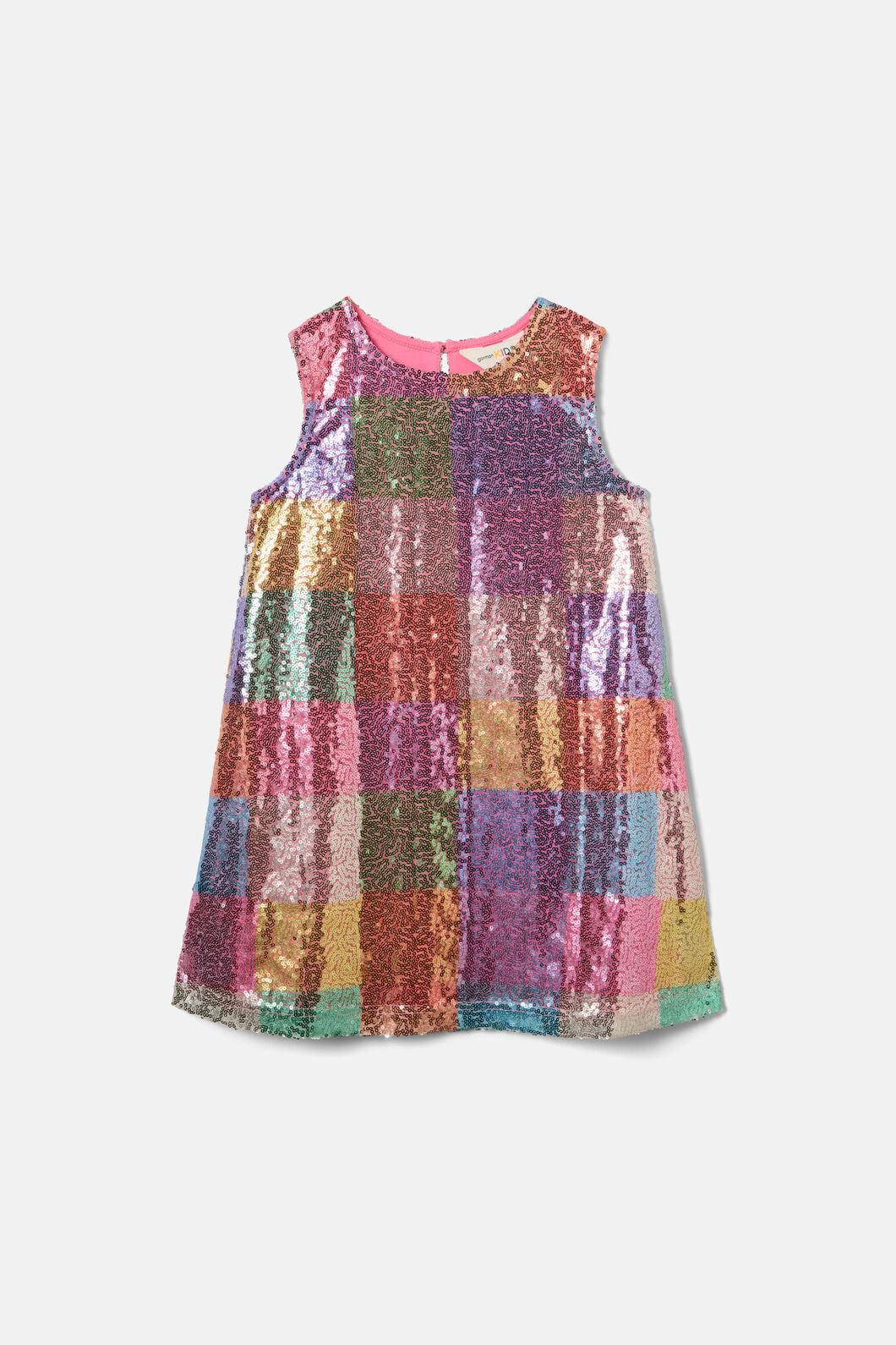 Gorman - Gingham Sequin Kids Dress - multi