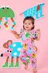 Gorman - Buggy Boo Baby Frill Overalls - pink