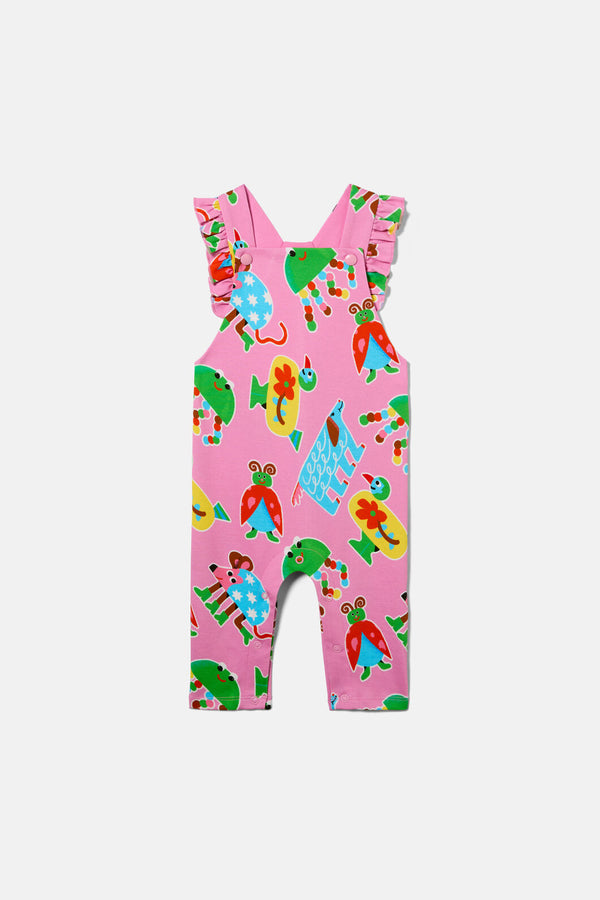 Gorman - Buggy Boo Baby Frill Overalls - pink
