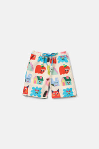 Gorman - Birthday Kids Shorts - cream