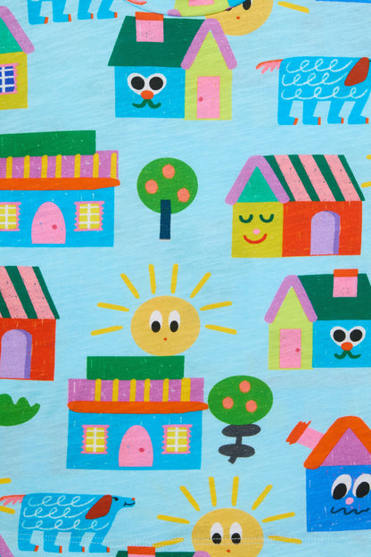 Gorman - Little Huts Kids SS Tee - blue