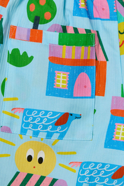 Gorman - Little Huts Kids Shorts - blue