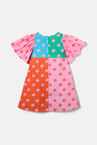 Gorman - Buggy Grid Kids Frill Dress - multi