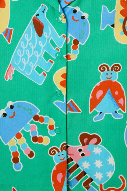 Gorman - Buggy Stripe Kids Shirt - green