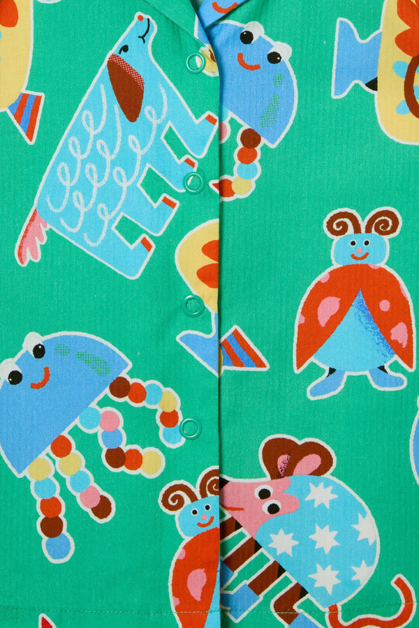 Gorman - Buggy Stripe Kids Shirt - green