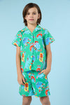 Gorman - Buggy Stripe Kids Shorts - green