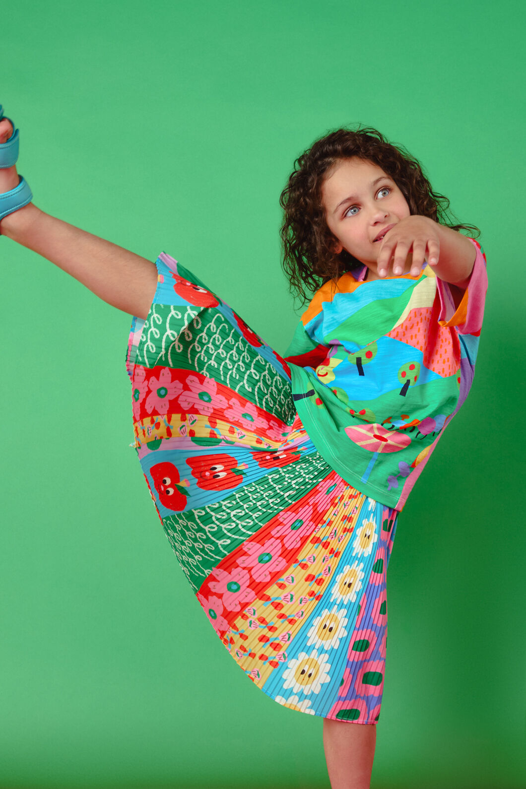 Gorman - Splice Icon Kids Pleat Skirt - multi