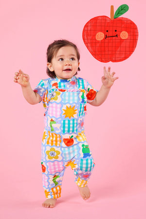 Gorman - Jumble Check Baby Overalls - multi