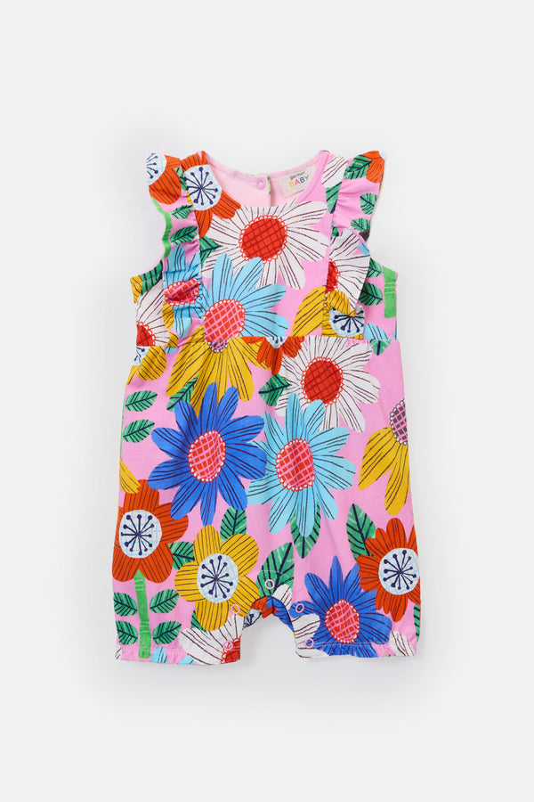 Gorman - Blooming Floral Baby Onesie - pink