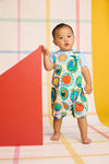 Gorman - Animal Stamp Baby Overalls - cream