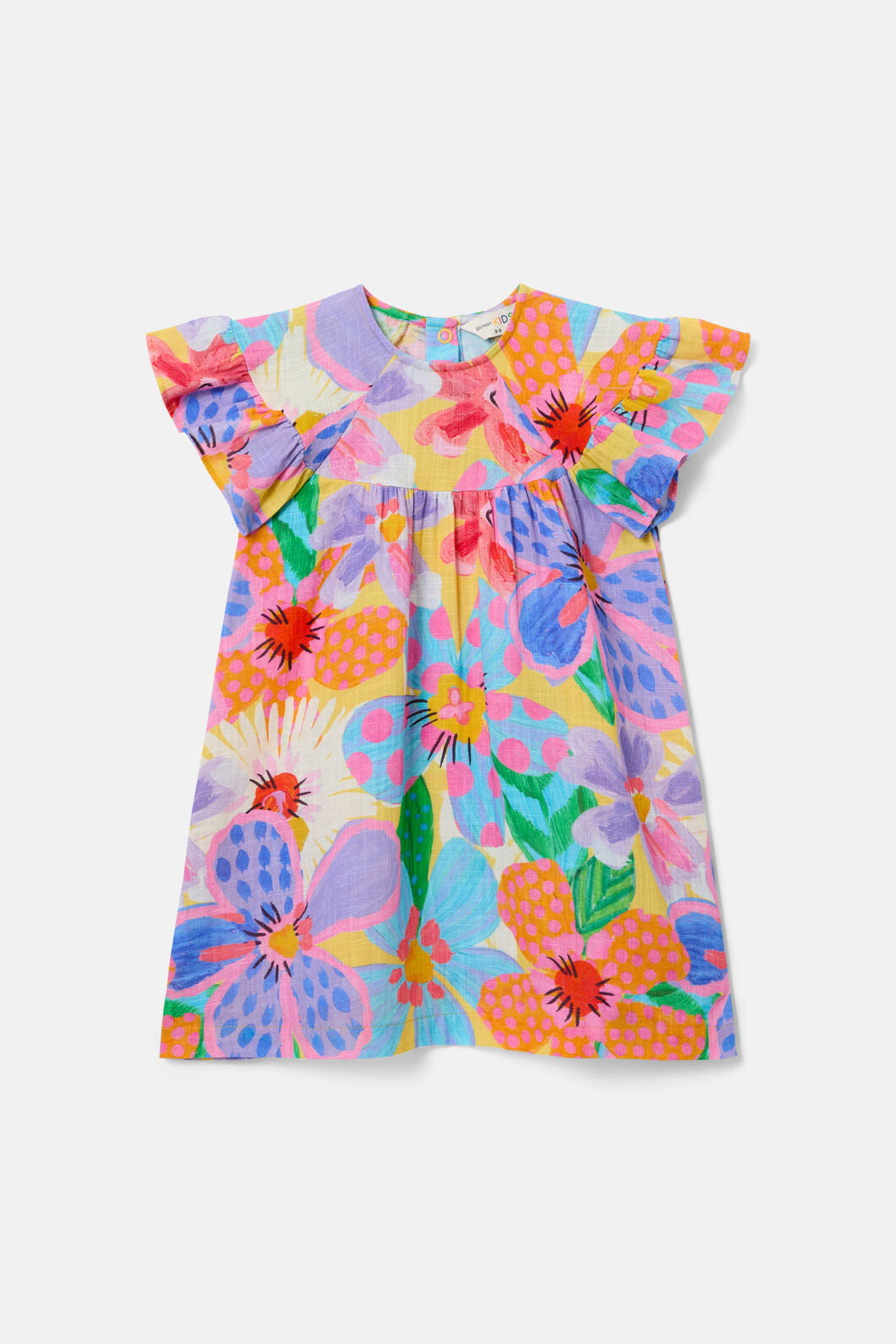 Gorman - Buttercup Kids Floral Dress - yellow