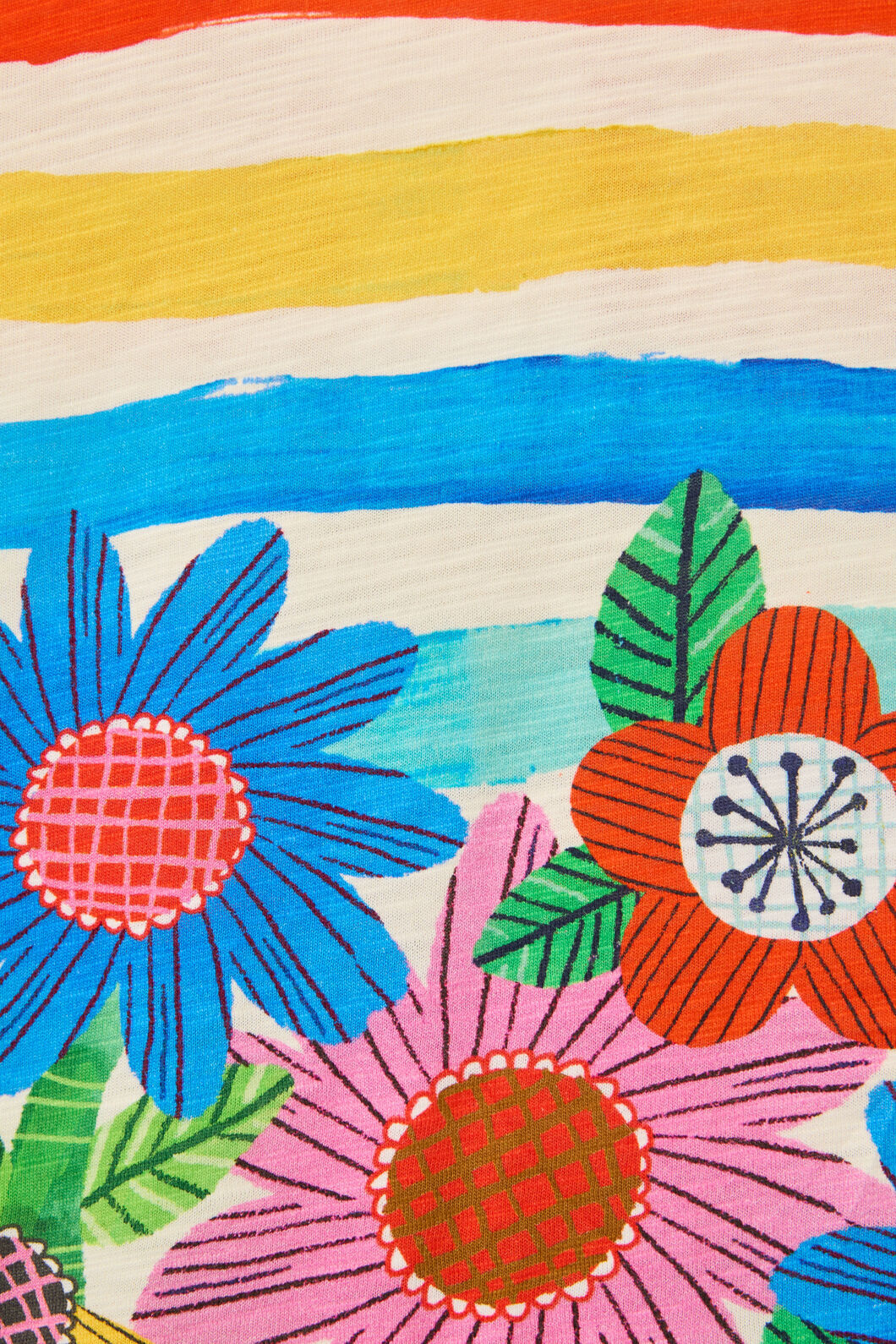 Gorman - Floral Stripe Kids SS Tee - multi