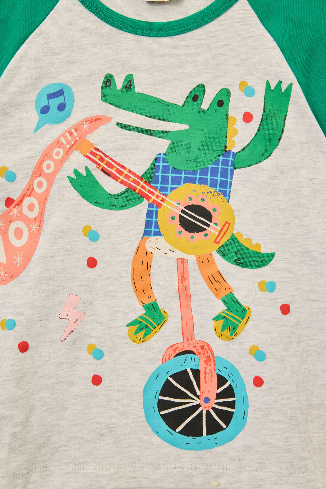 Gorman - Party Croc Kids SS Raglan Tee - multi