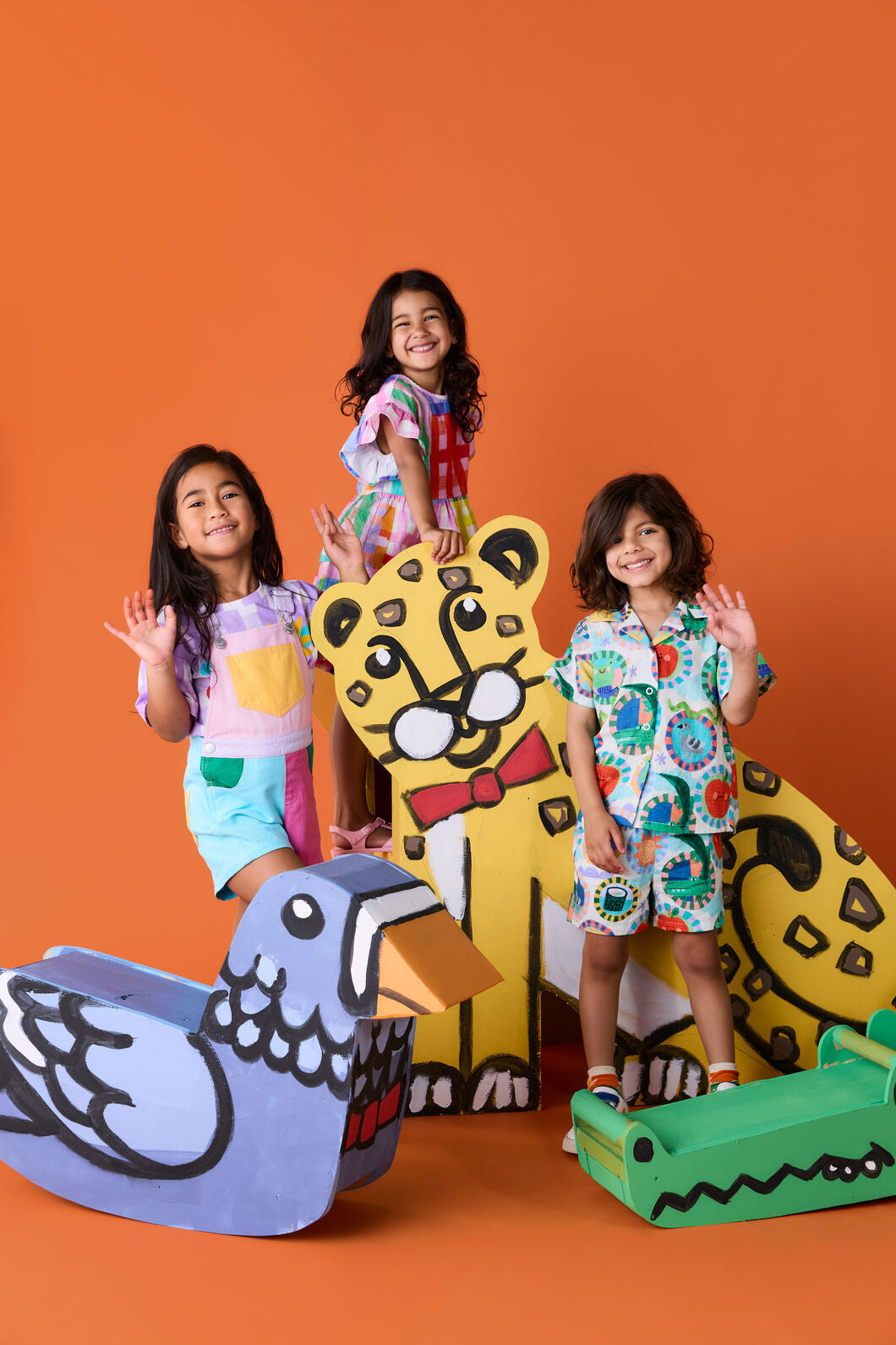 Gorman - Animal Stamp Kids Shorts - cream