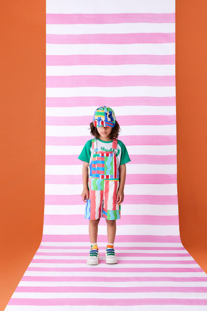 Gorman - Stripe Mix Kids Overalls - multi
