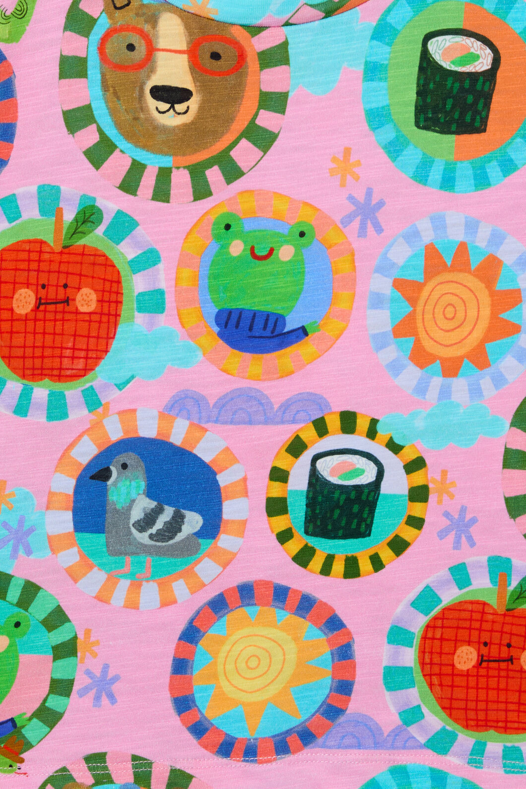 Gorman - Animal Stamp Kids SS Tee - pink