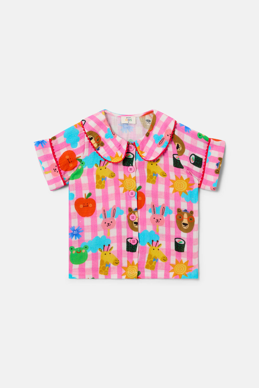 Gorman - Happy Guys Gingham KidsPyjama - pink