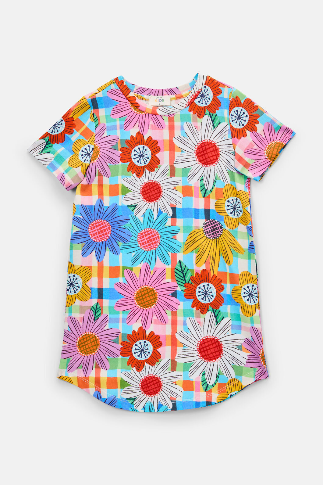 Gorman - Blooming Check Kids Nightie Dress - multi
