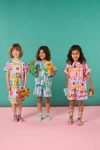 Gorman - Blooming Check Kids Nightie Dress - multi