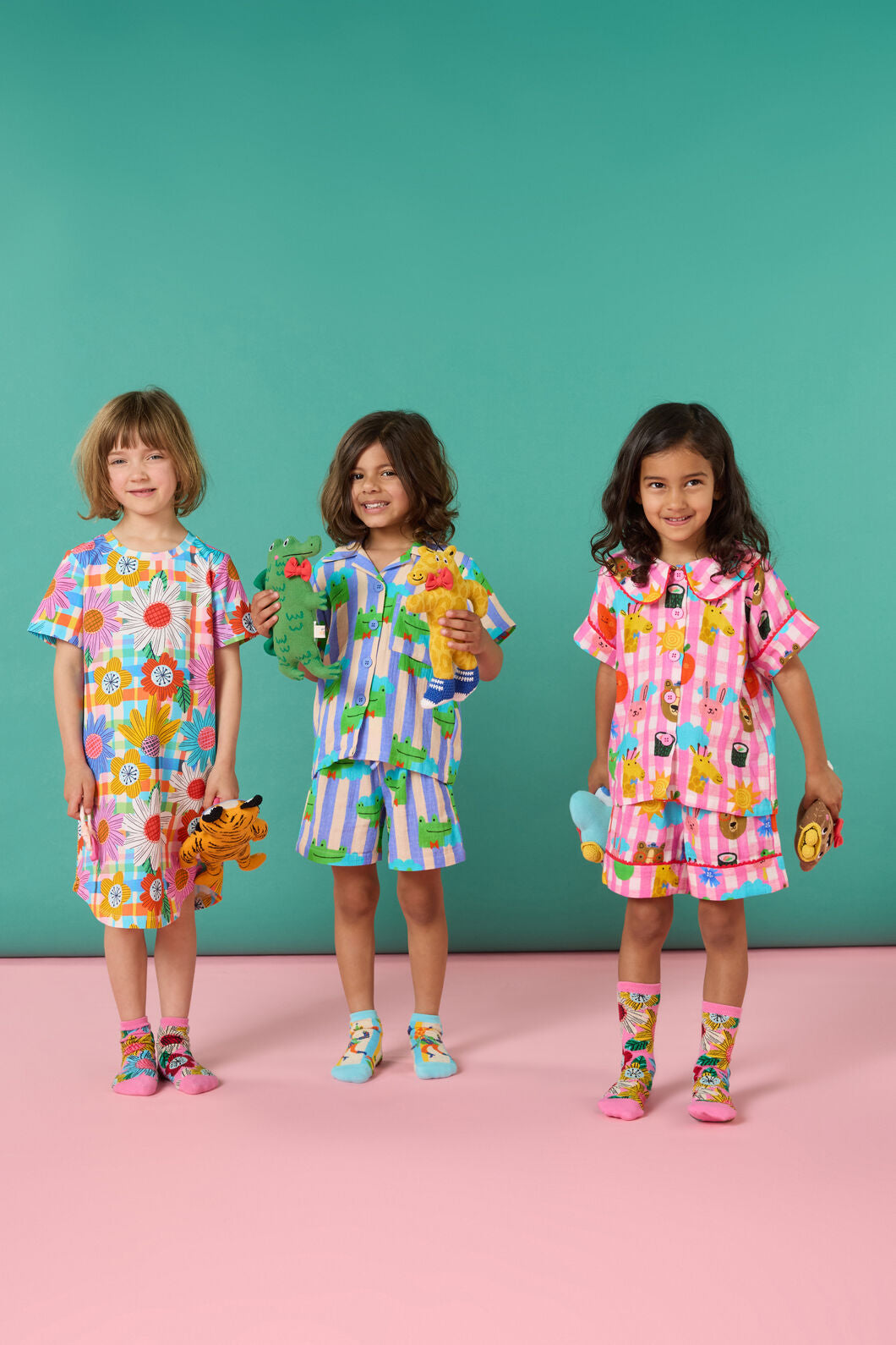 Gorman - Blooming Check Kids Nightie Dress - multi
