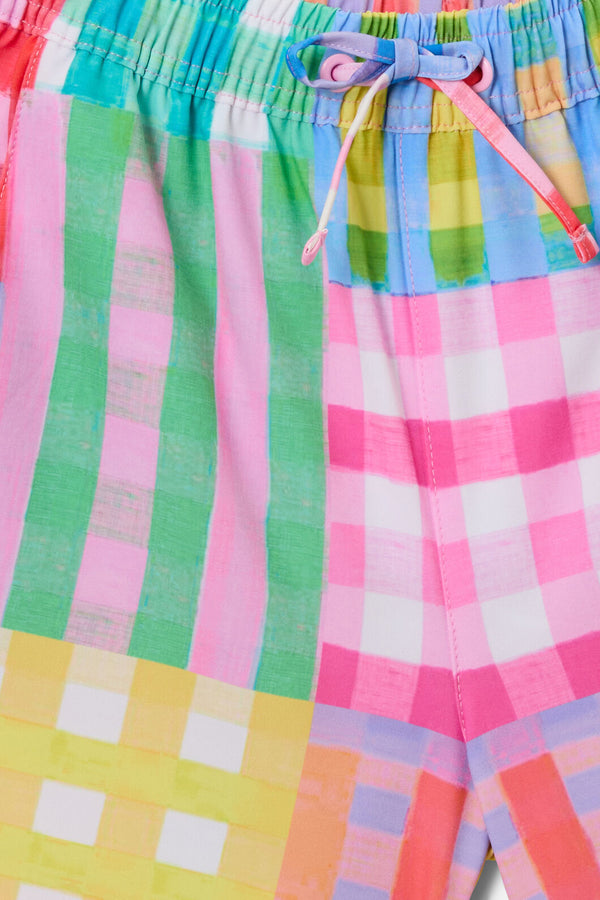 Gorman - Vichy Check Kids Swim Shorts - multi