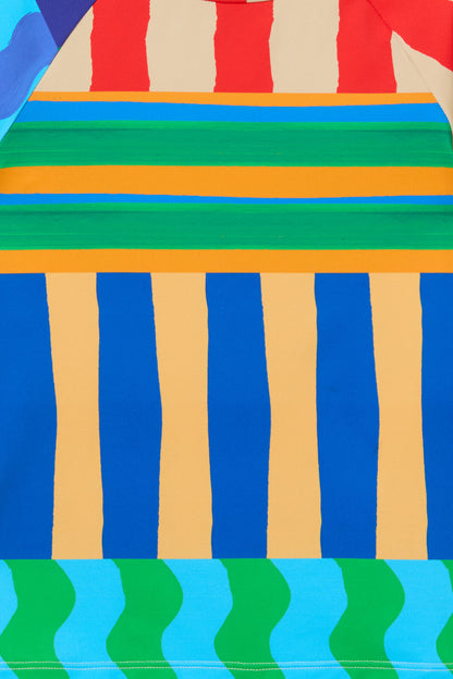 Gorman - Stripe Mix Kids Swim Top - multi