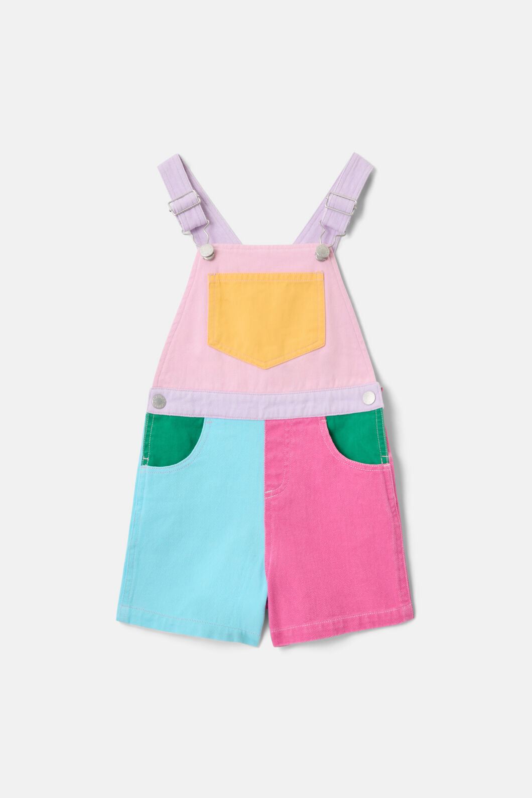 Gorman - Colour Block Kids OverallsPink - multi