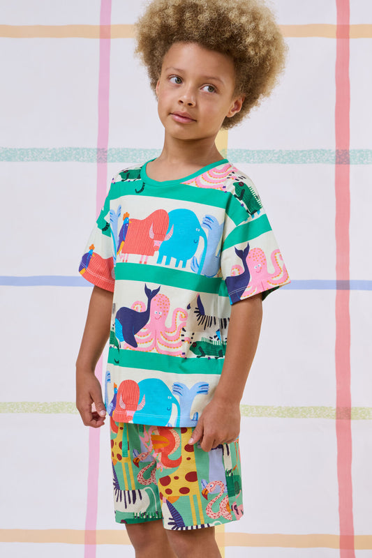 Gorman - Zoo Walk Kids T-Shirt - stripe
