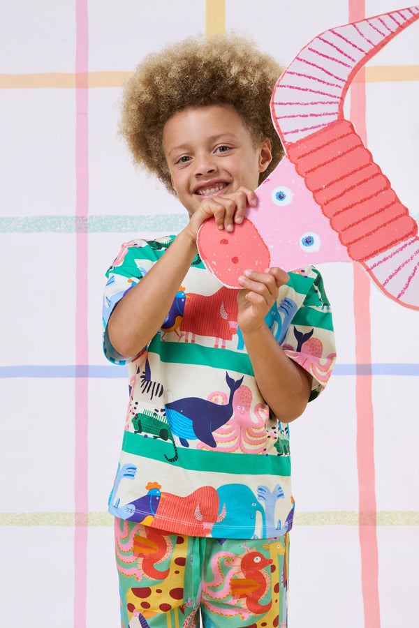 Gorman - Zoo Walk Kids T-Shirt - stripe