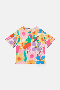 Gorman - Cut Paste Floral Kids T-Shirt - cream