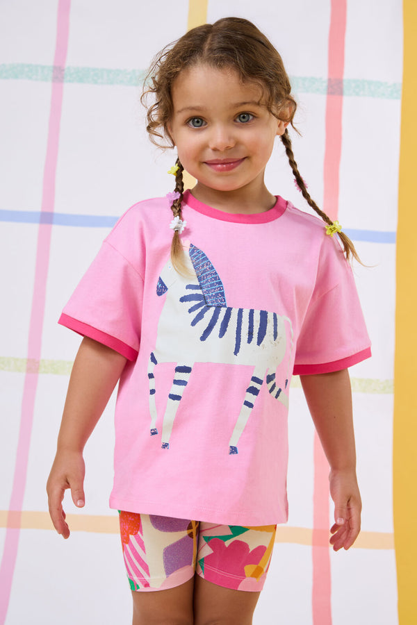 Gorman - Zebra Kids T-Shirt - pink