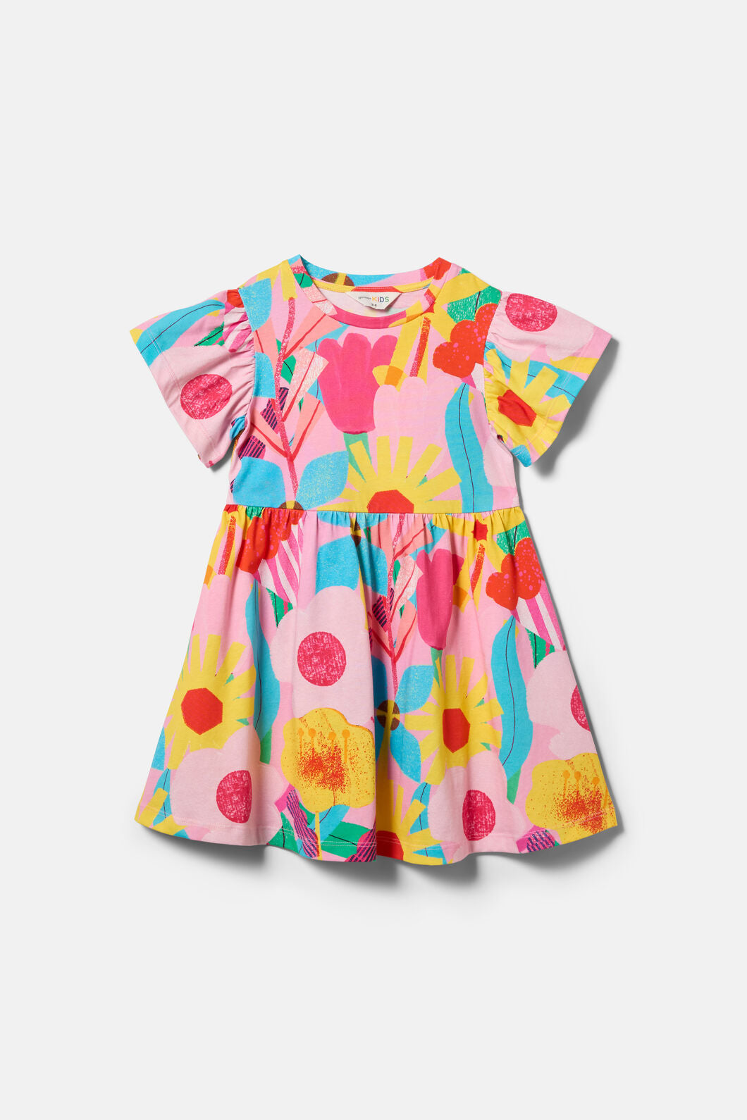 Gorman - Cut Paste Floral Kids Dress - pink