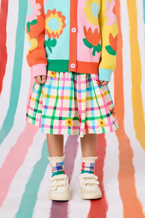 Gorman - Floral Emb Kids Skirt - multi