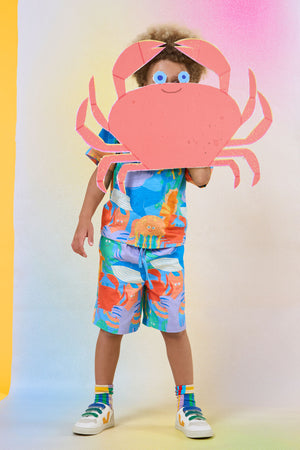 Gorman - Under The Sea Kids Shorts - blue