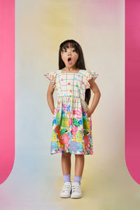Gorman - Tutti Frutti Kids Border Dress - multi