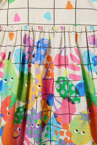 Gorman - Tutti Frutti Kids Border Dress - multi