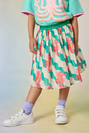 Gorman - Seahorse Kids Skirt - green
