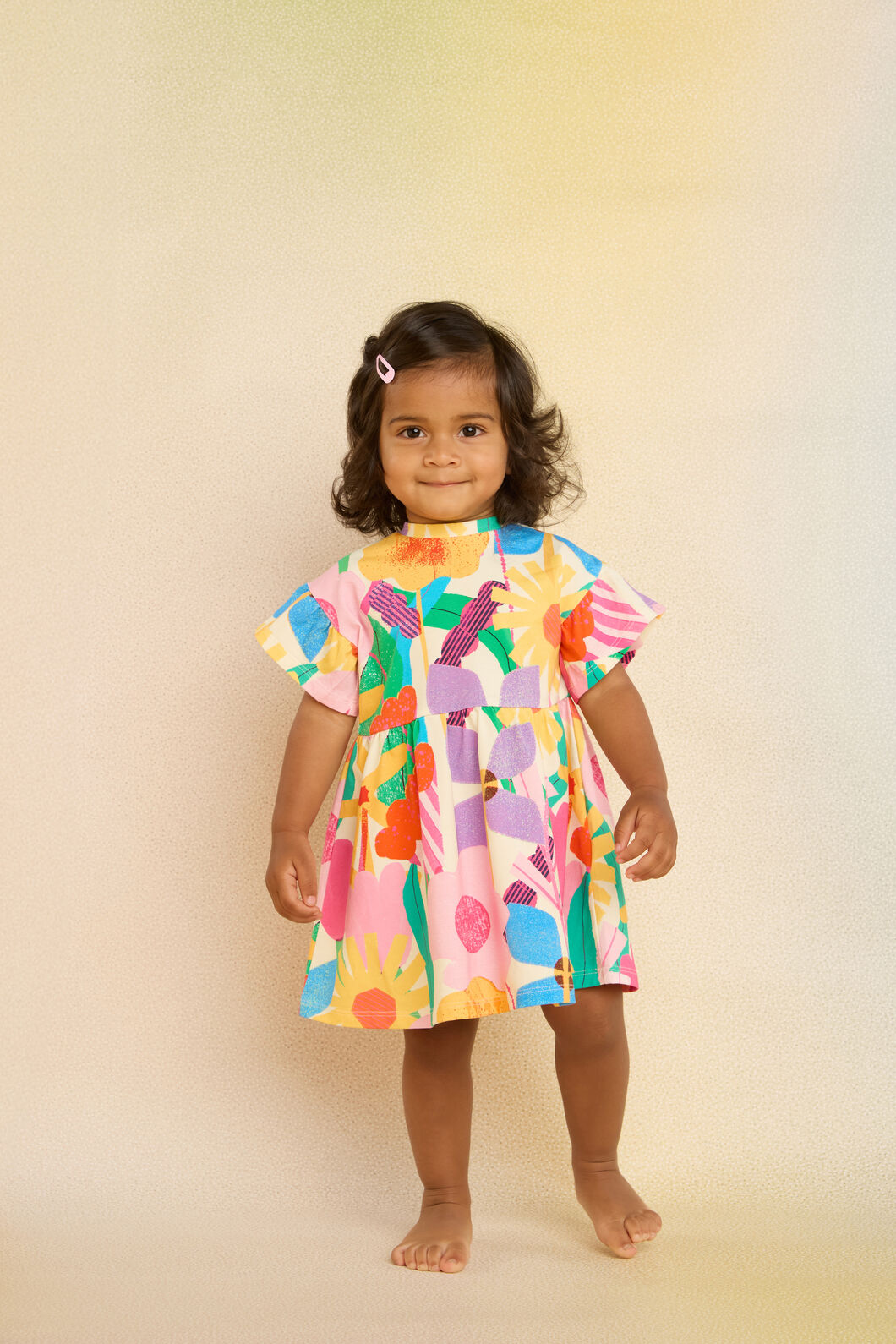 Gorman - Cut Paste Floral Baby Dress - cream