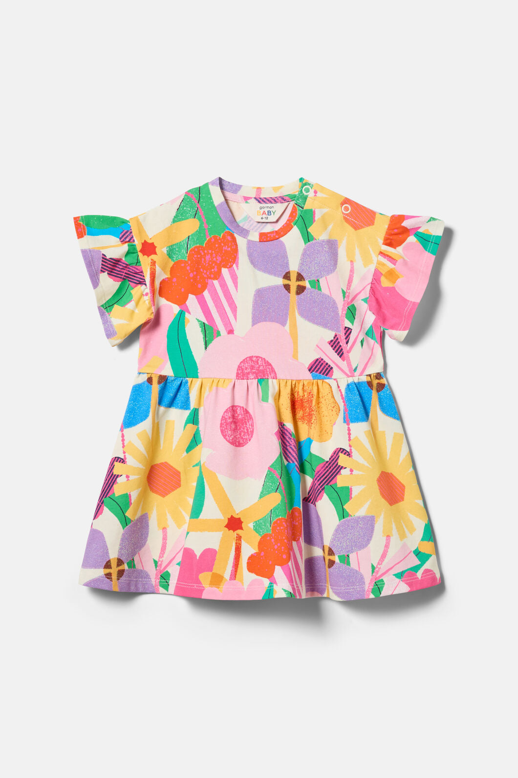 Gorman - Cut Paste Floral Baby Dress - cream
