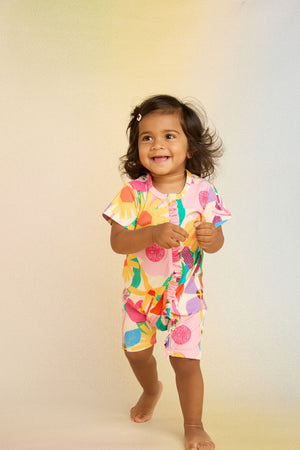 Gorman - Cut Paste Floral Baby Onesie - cream