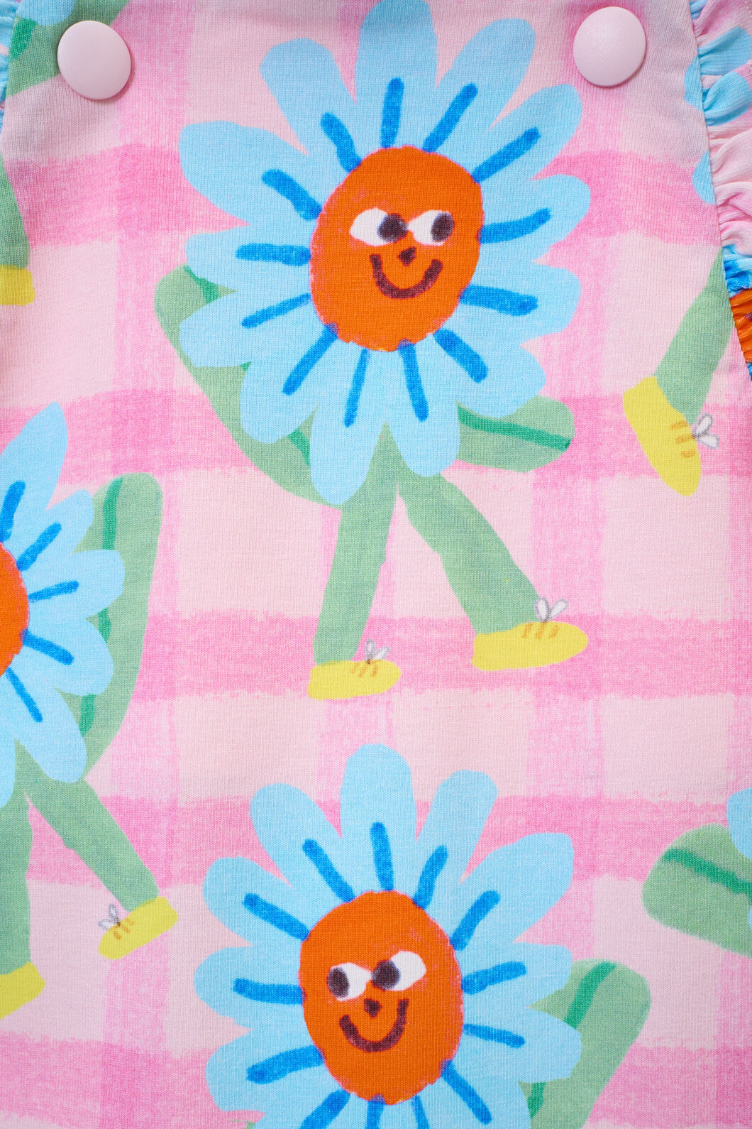 Gorman - Walking Daisy Baby Overalls - pink