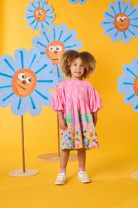 Gorman - Hyper Border Kids Dress - pink