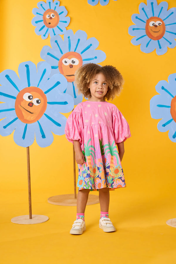 Gorman - Hyper Border Kids Dress - pink
