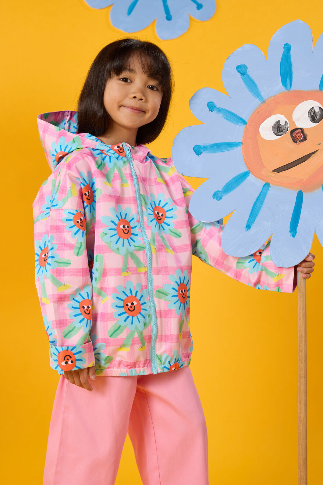 Gorman - Walking Daisy Kids Raincoat - pink